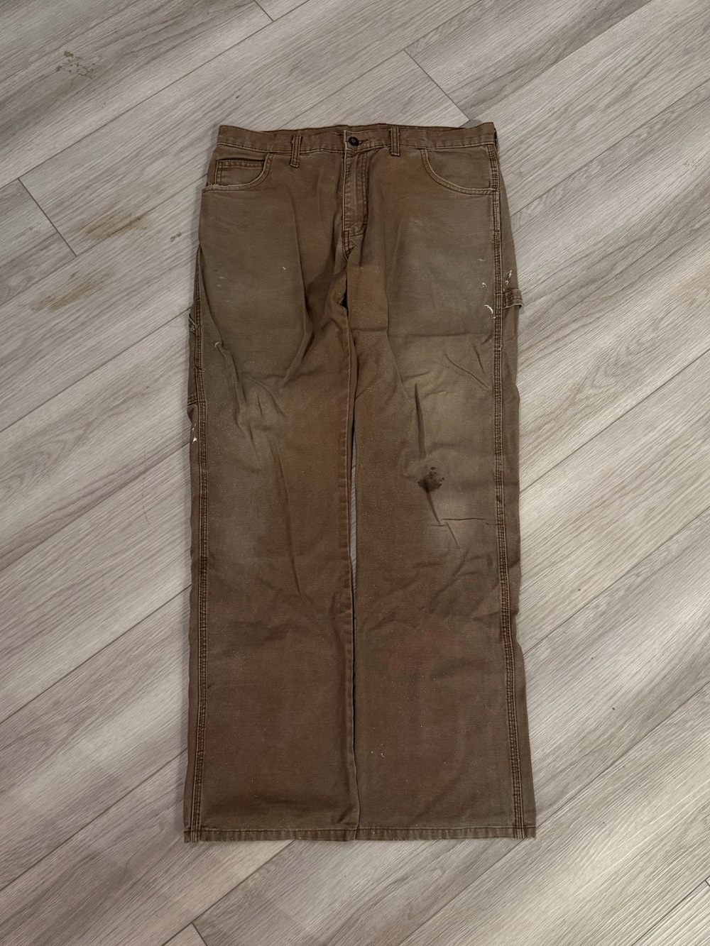 Vintage Dickies Carpenter Pants with cool distressing and fade